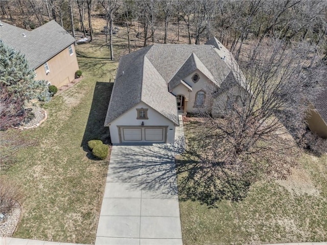 birds eye view of property