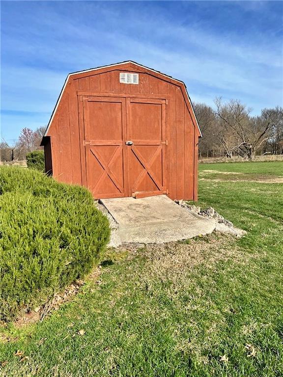 view of shed