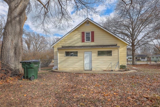 view of rear view of property