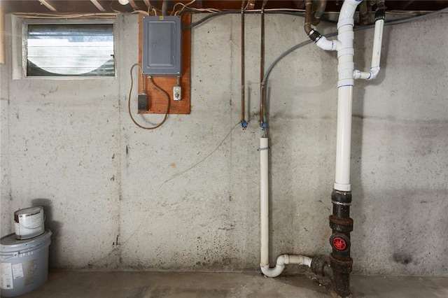 utility room with electric panel