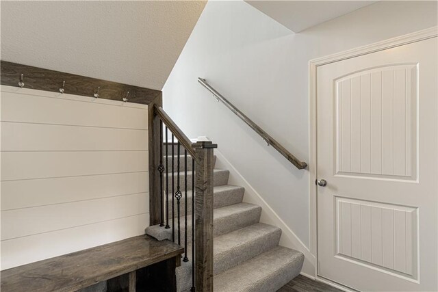 1103 Noah Ln, Kearney, MO 64060 - staircase with wood finished floors