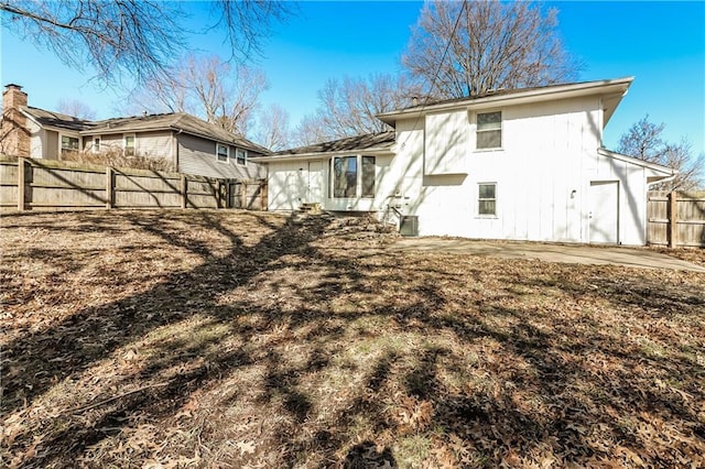 back of property featuring a patio area