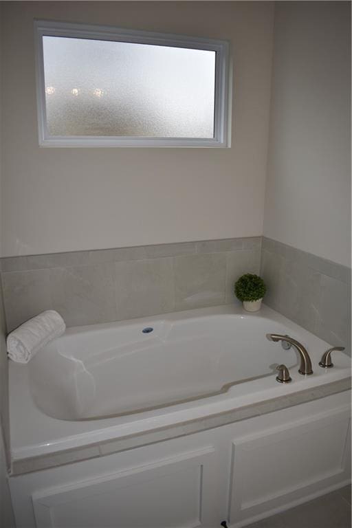 bathroom featuring a bathing tub