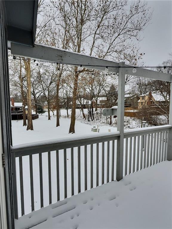 view of snowy yard