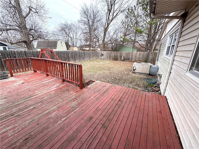 deck with a playground