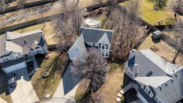 birds eye view of property