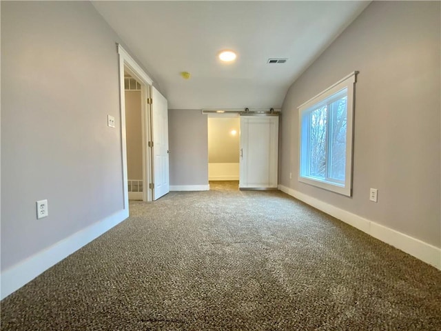 unfurnished bedroom with carpet flooring