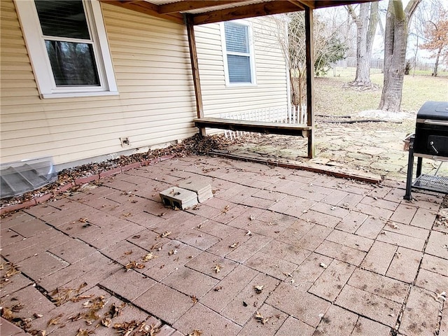 view of patio / terrace with area for grilling