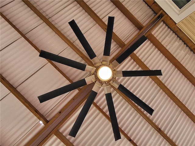 room details featuring beamed ceiling