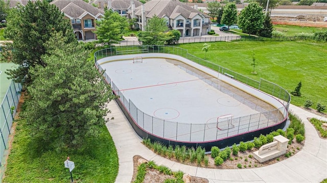 bird's eye view featuring a residential view