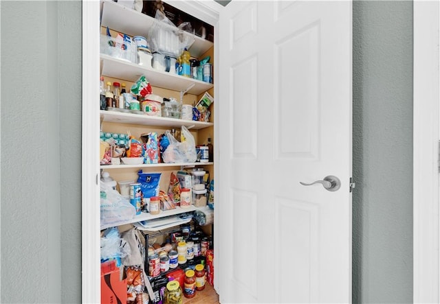 view of pantry