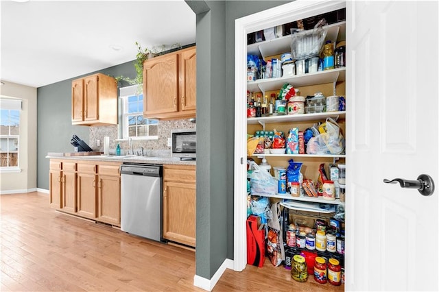 pantry with a sink