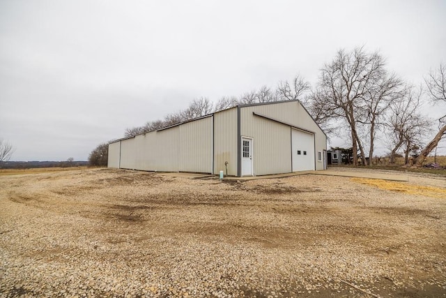 view of outdoor structure featuring a garage