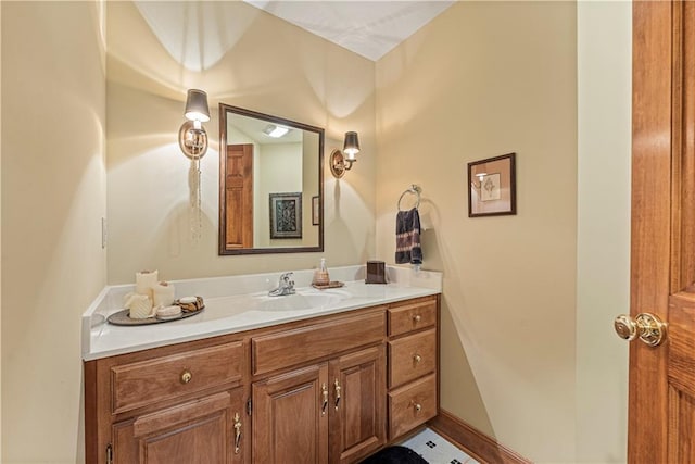 bathroom with vanity