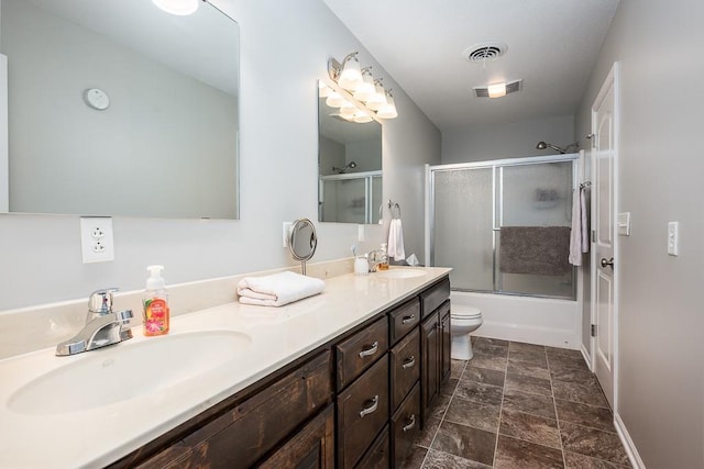22330 Mclouth Rd, Mclouth, KS 66054 - full bathroom featuring double vanity, visible vents, and a sink