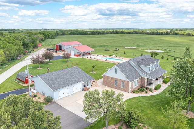 22330 Mclouth Rd, Mclouth, KS 66054 - aerial view with a rural view