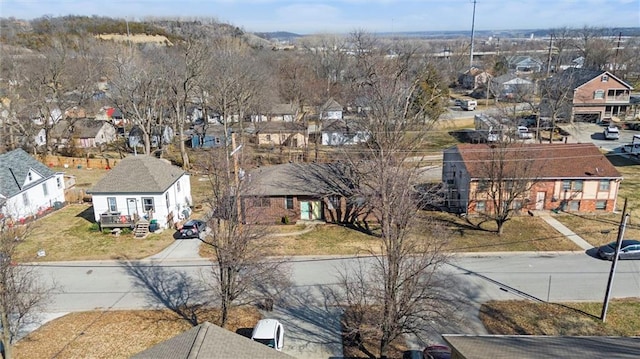 bird's eye view with a residential view