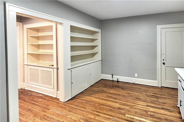 interior space featuring hardwood / wood-style flooring