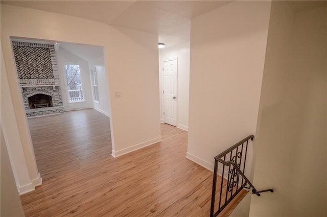 interior space featuring light wood-type flooring