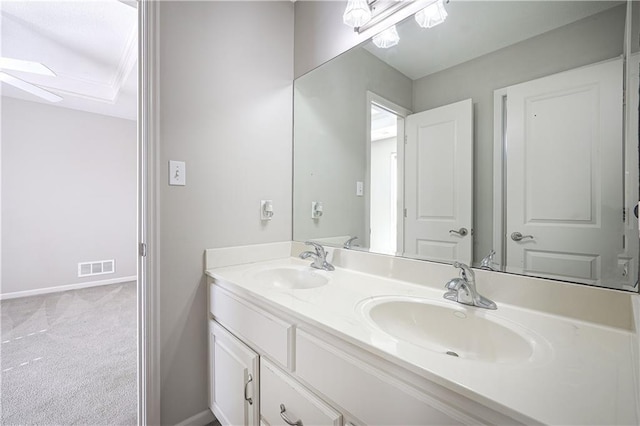 bathroom featuring vanity