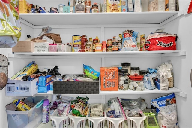 view of pantry