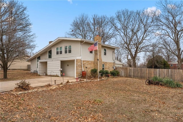 view of front of house with a patio area