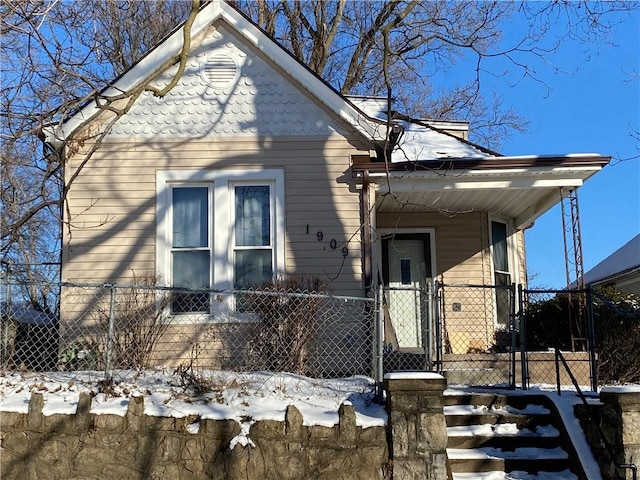 view of bungalow-style house