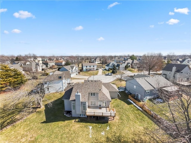 birds eye view of property featuring a residential view