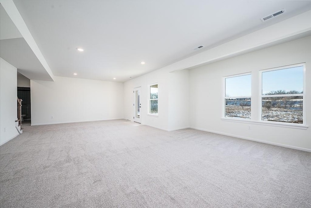 view of carpeted empty room