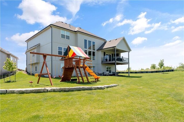 14616 Aspen Cir, Basehor, KS 66007 - view of playground featuring a lawn