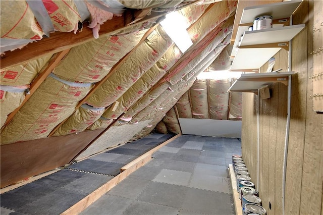 view of attic