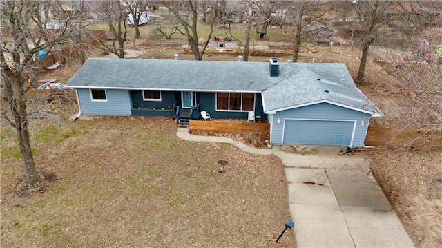 ranch-style house with a garage