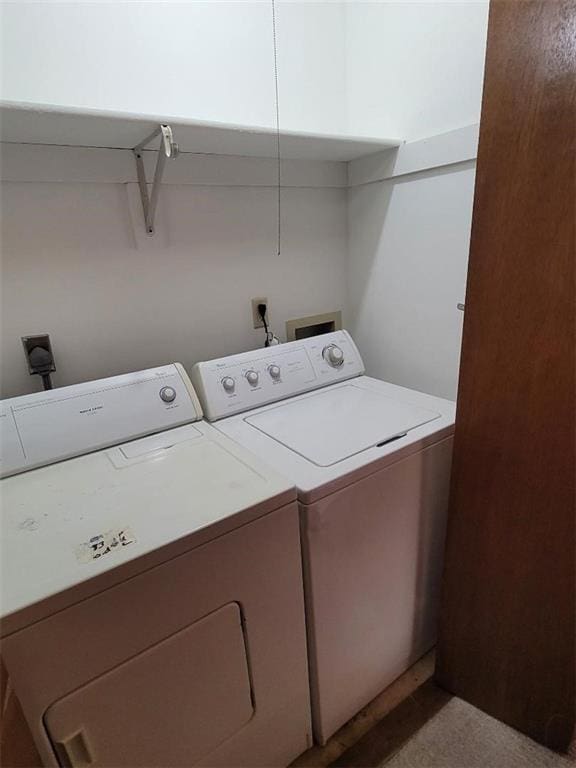 laundry area featuring separate washer and dryer