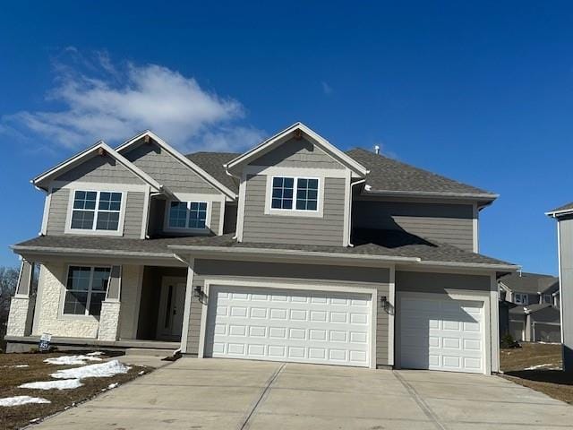 view of front of house featuring a garage