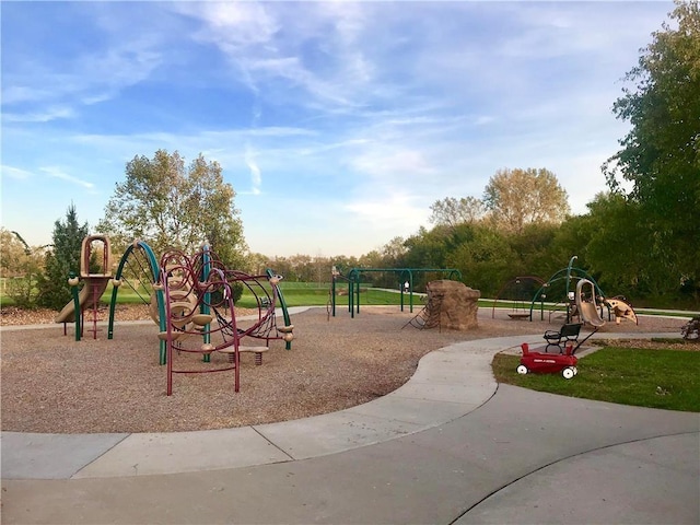 view of communal playground