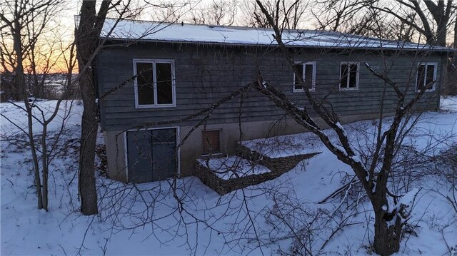 11425 45th Hwy N, Platte City, MO 64079 - view of snow covered back of property