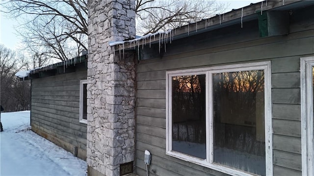 11425 45th Hwy N, Platte City, MO 64079 - view of home's exterior with a chimney