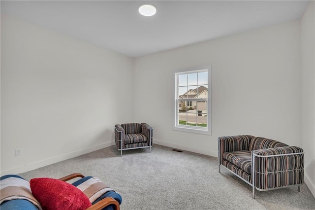 15171 W 173rd St, Olathe, KS 66062 - sitting room featuring baseboards, visible vents, and carpet