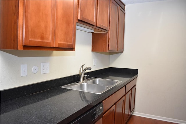 kitchen with dishwasher and sink