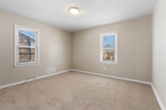 view of carpeted empty room