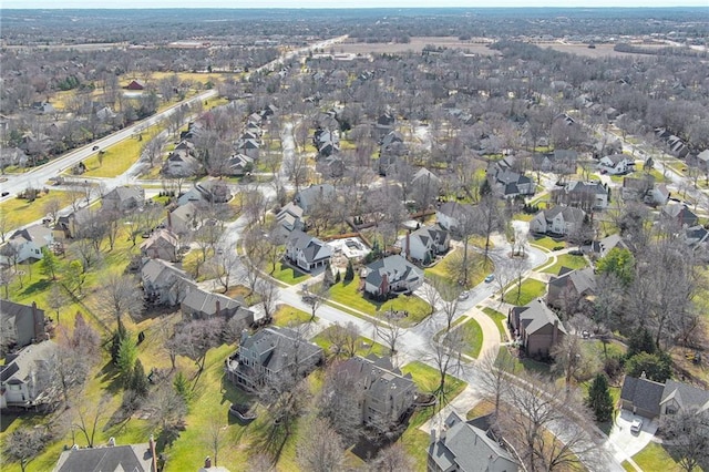 birds eye view of property featuring a residential view