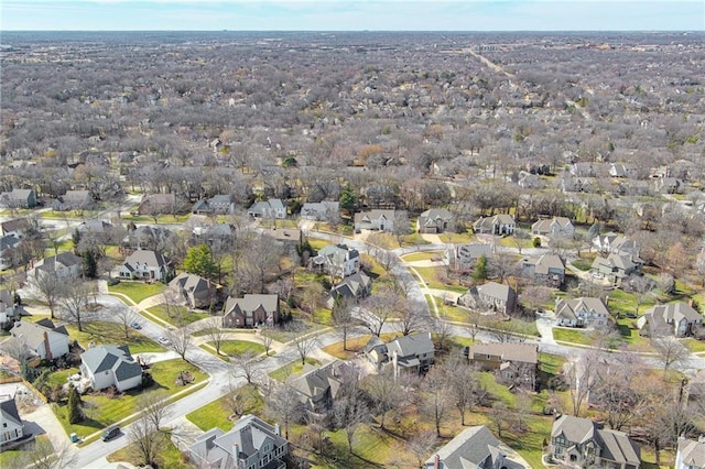 drone / aerial view featuring a residential view