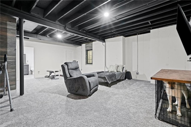 9011 NE 79th St, Kansas City, MO 64158 - finished basement with carpet flooring