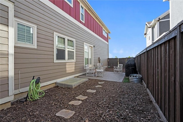 9011 NE 79th St, Kansas City, MO 64158 - view of yard featuring a patio area and a fenced backyard