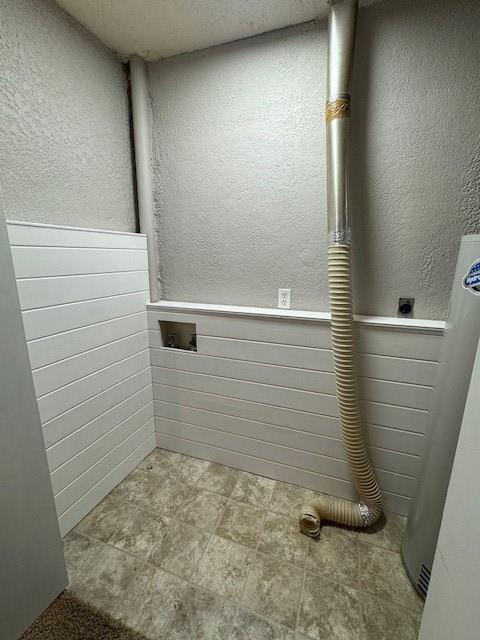 washroom featuring electric dryer hookup and hookup for a washing machine