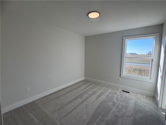 view of carpeted empty room