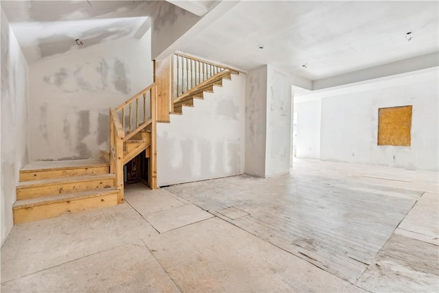 interior space featuring stairs