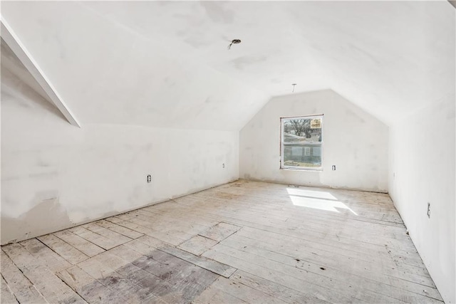 additional living space with lofted ceiling