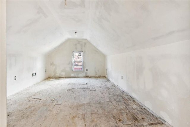 bonus room with lofted ceiling