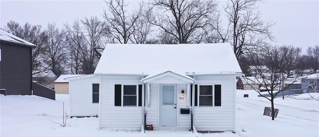 view of front of home